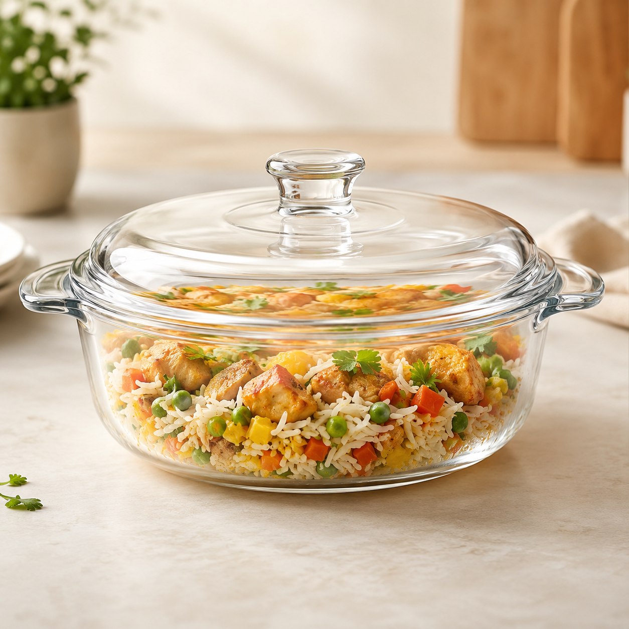Glass Casseroles
