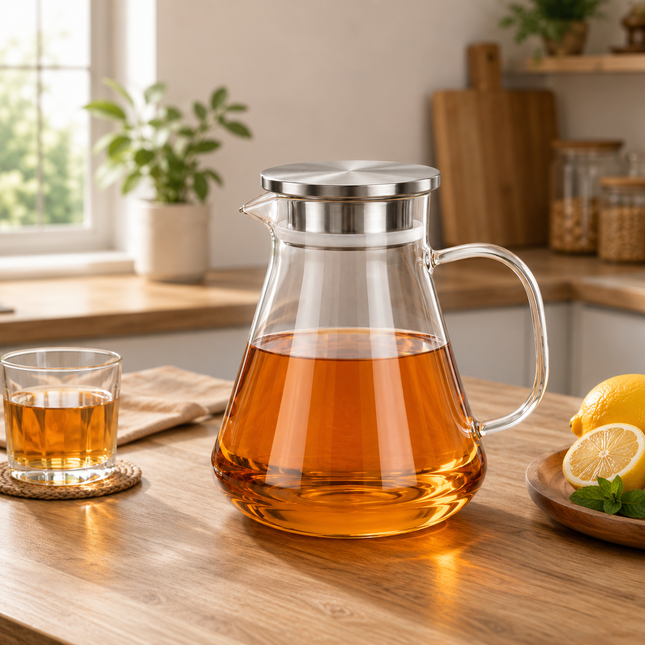 Skybuy Glass Water Jug 1.9L