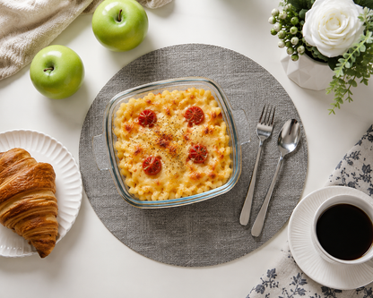 Skybuy 1000 ml Square Glass Casserole with Lid