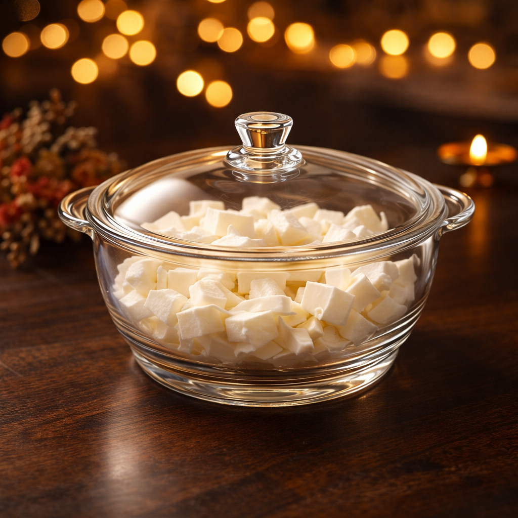 Skybuy 2500 ml Round Glass Casserole with Lid
