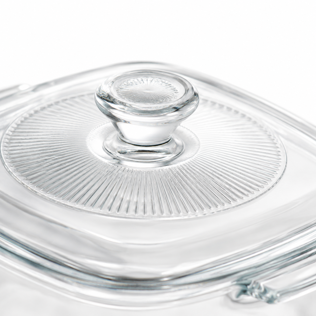 Skybuy 1000 ml Square Glass Casserole with Lid
