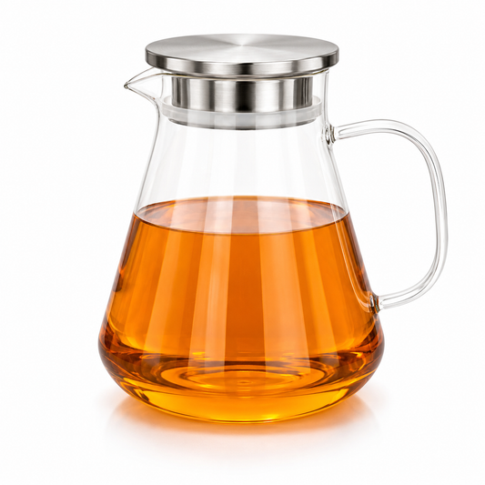 Skybuy Glass Water Jug with Cleaning Brush 1.9L